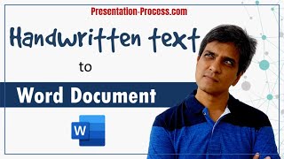 Convert Handwritten Text to Word Document [upl. by Colis]