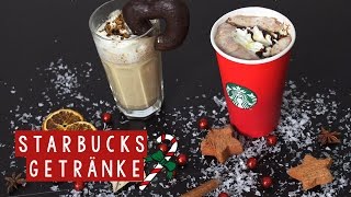 Starbucks Getränke HoneyampAlmond Hot Chocolate und Lebkuchen Latte [upl. by Nodnab]