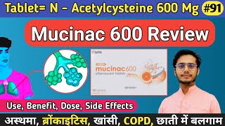 Tablet Mucinac 600 Use In Hindi  Deepak PharmacisT [upl. by Loise630]