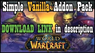 UIAddon Pack for Vanilla  Classic WoW Download in description  World of Warcraft [upl. by Bellanca688]