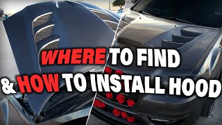 EVERYTHING I DID TO INSTALL MY VIPER HOOD ON MY CUSTOM CHRYSLER 300S MOPAR [upl. by Wachtel]