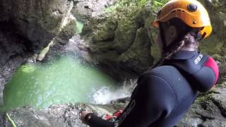 Bled Canyoning  Cliff Diving in Grmecica Canyon by LIFE Adventures Slovenia [upl. by Nomar25]