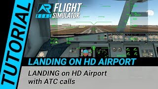 RFS Real Flight Simulator  Tutorial LANDING on HD Airport [upl. by Hoffarth118]