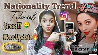 look different nationalities trend tutorial free nationality challenge instagram reelsvedikajaokar [upl. by Eberto]