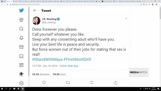 JK Rowling gets quotCancelledquot for Tweet deemed transphobic [upl. by Tengler]