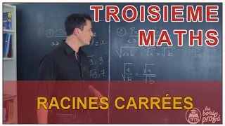 Racines carrées  définition  Mathématiques 3e  Les Bons Profs [upl. by Irrehs]