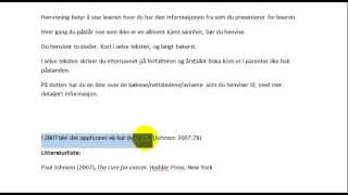 Hvordan og hvorfor skal jeg henvise i en artikkel [upl. by Conger]
