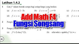 FUNGSI SONGSANG Add Math Form 4 Bab 1 [upl. by Ynattyrb511]