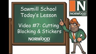 Sawmill School  Cutting Blocking amp Stickers to Air Dry Your Lumber [upl. by Varney]