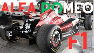 2022 Alfa Romeo F1 Team ORLEN C42 Official Show Car  4K [upl. by Nissa]