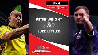 EURO TOUR EPIC Peter Wright v Luke Littler  2024 German Darts Championship [upl. by Vikky]