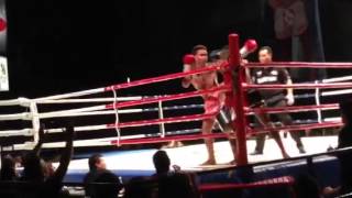 20131118 Mfight ゴンナパー vs Hakeem Dawodu 2R [upl. by Maya]