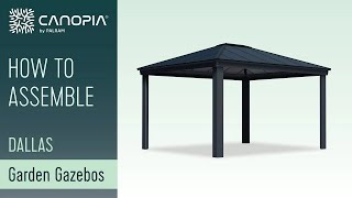 How To Assemble Dallas Garden Gazebo  Canopia FULL GUIDE [upl. by Henryetta]