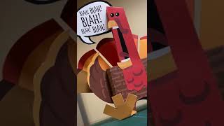 Make a Thanksgiving Turkey Papercraft Paper toy Kooky Craftables Shorts [upl. by Kuehnel]