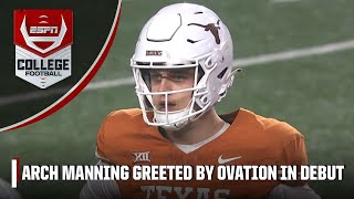 🚨 Arch Manning makes Texas Longhorns debut with TDscoring drive  ESPN College Football [upl. by Hayse]