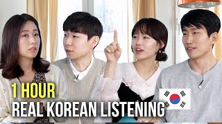 1 HOUR Natural Korean Conversation 🇰🇷  Listening Practice KORENG SUB [upl. by Sakmar]