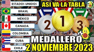 Así va el Medallero Juegos Panamericanos 2023 EN VIVO hoy jueves 2 de noviembre 2023 Quien Gana hoy [upl. by Milstone278]