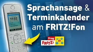 Neue Funktionen Sprachansage und Terminkalender am FRITZFon  Frag FRITZ [upl. by Nimesay]