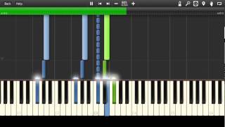 Kavinsky  Roadgame Synthesia Tutorial [upl. by Ylram]