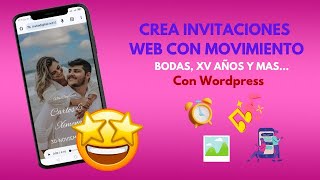 ¿Cómo crear invitaciones digitales de Boda con movimiento  Conteo regresivo y confirmación [upl. by Lellih]