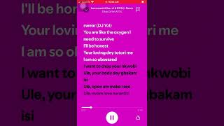 Love ❤️ nwantiti lyrics spotify [upl. by Gnaw]