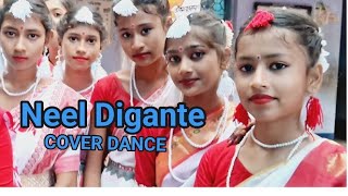 Neel Digante  Dance CoverGroupe Dance Shreya Ghoshal  Gotro Rabindra sangeet Bengali Song [upl. by Pul]