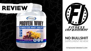 Gaspari Nutrition Proven Whey REVIEW A HighQuality Protein At A Low Cost [upl. by Akemihs]