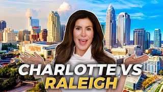 Charlotte NC VS Raleigh NC The Best Cities In NORTH CAROLINA  NC City Comparison  NC Realtor [upl. by Eadahc]