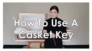 How To Use A Casket Key  Little Miss Funeral [upl. by Navonoj]