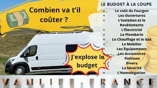 Budget aménagement de mon fourgon L4H3 [upl. by Leighland]