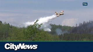 Quebec wildfires Chibougamau resident recounts evacuation [upl. by Anderegg]