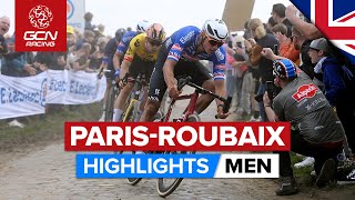 Chaos amp Cobbles In Hell  ParisRoubaix 2023 Highlights  Men [upl. by Neelyt644]