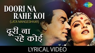 Doori Na Rahe Koi with lyrics  दूरी न रहे कोई के बोल  Kartavya  Lata MangeshkarRekha Speak [upl. by Atsahs239]