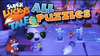 Super Luckys Tale All Sliding Puzzles  including Gilly Island PC XB1 [upl. by Nahtahoj843]