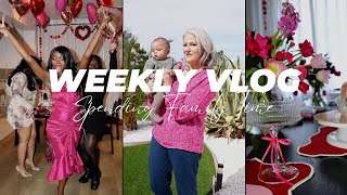 WEEKLY VLOG  Garden meets his grandparent  my first galentine hosting  mom life  Shalom Blac [upl. by Estrella688]