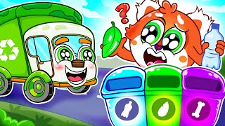 Let Clean Up Trash Song 🧹🗑️🚛Garbage Truck Song 🚛🚌🚗🚓More Nursery Rhymes by Baby Cars amp Friends [upl. by Iidnarb619]