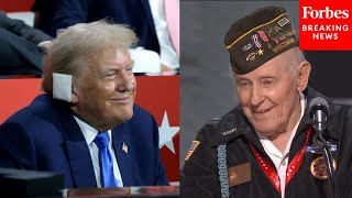 World War 2 Veteran At The RNC If Trump Were President Again I Would Go Back To Reenlist Today [upl. by Meehahs32]