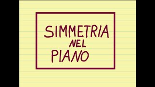 SIMMETRIA dei PUNTI nel piano cartesiano [upl. by Adniram349]