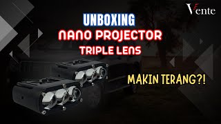 Unboxing Nano Projector Triple Lens dari Vente [upl. by Plath671]