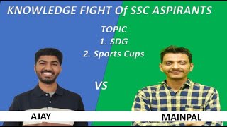 Knowledge Fight SSC GK  AJAY vs MAINPAL MATHS  Episode 1Target 300🎯  ssc maths 📚✍️sscmaths [upl. by Anidam77]