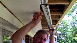 How to Install Soffit Vents [upl. by Einwahs182]