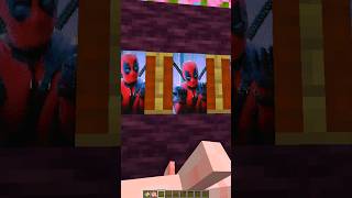 Bye Bye Bye 👋 Deadpool Minecraft Animation 😍🤯 minecraft shorts [upl. by Goldstein]