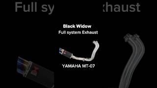 Yamaha MT07 exhaust sound Black widow exhaust mt07exhaustsound blackwidow [upl. by Ardine]