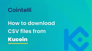 Kucoin Tax Reporting How to Get CSV Files from Kucoin [upl. by Eilliw]