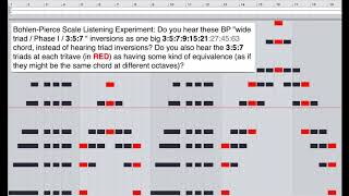 BohlenPierceScale Inversions as One Big Chord 357 triad [upl. by Wester]