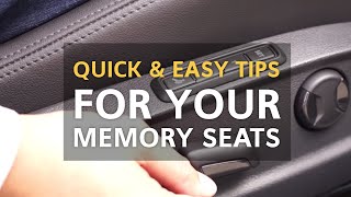 How to Use Your Memory Seats and More  VW Tips [upl. by Krall]