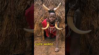 cute mursia tribes africa triballife shortvidei mursi [upl. by Jovitta]