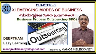 XI  BS  30  Chapter 5  Outsourcing  Business Process Outsourcing BPO [upl. by Ettezzus]