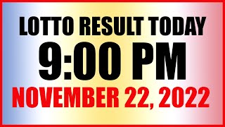 Lotto Result Today 9pm Draw November 22 2022 Swertres Ez2 Pcso [upl. by Dazhahs417]