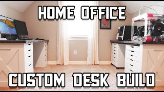 Custom Builtin Desk  Home Office Work Space [upl. by Hollis]